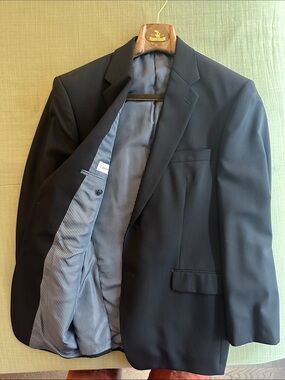 Calvin Klein Classic Navy Men’s Blazer with Striped Lining